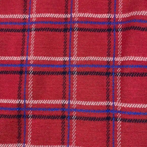 J. Jill Ponte Pull On Red Plaid Skirt size Large Tall - Picture 4 of 5